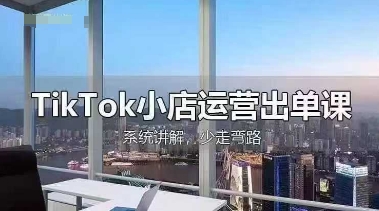 TikTok小店运营出单课，从开店选品、运营出单、发货回款，进行全流程讲解-数梦链网络