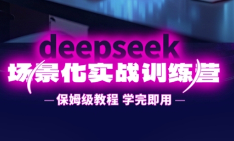 DeepSeek场景化实战训练营，保姆级教程，学完即用，手把手教你用DeepSeek提升效率-数梦链网络